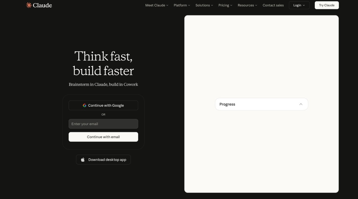 Claude AI writing tool platform login interface for healthcare content creation